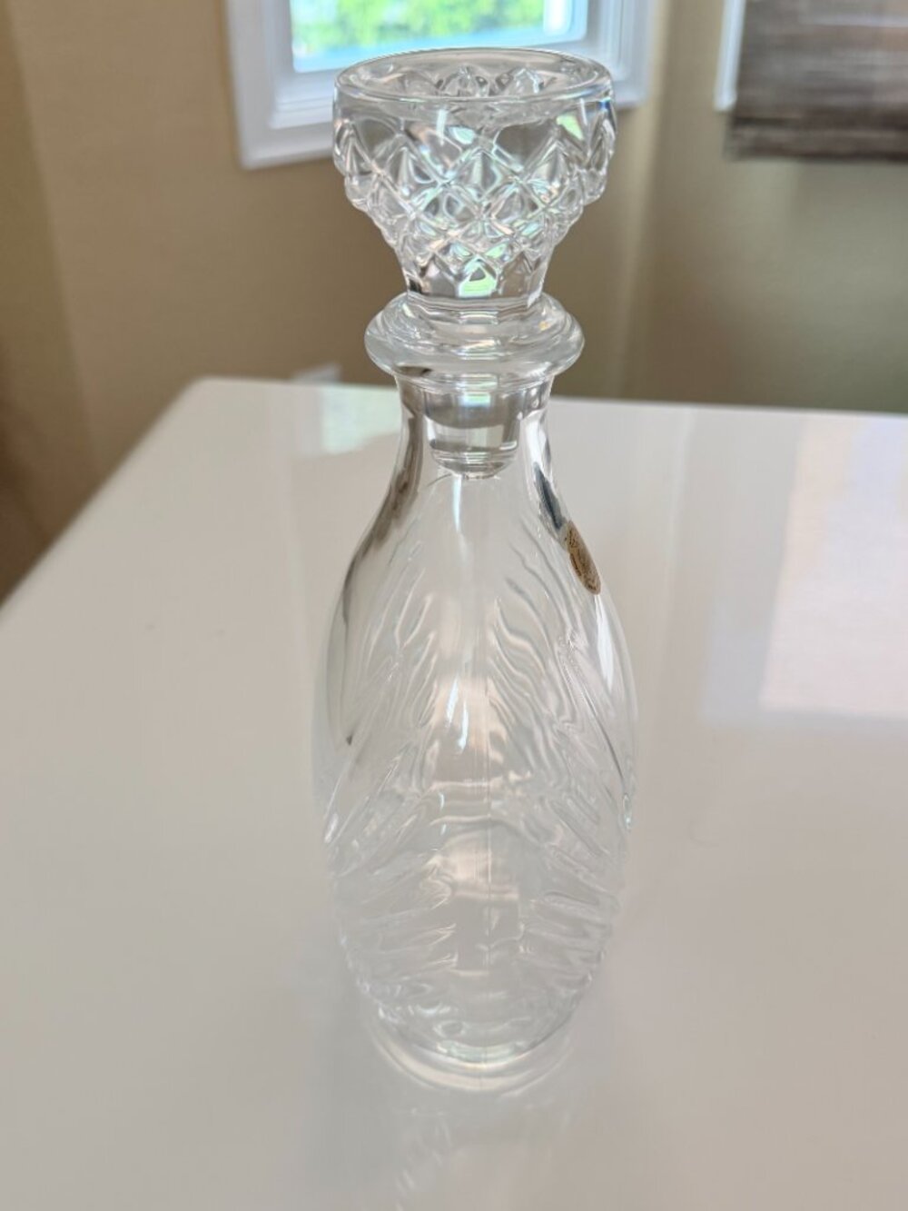 Vintage Liquor Decanter Cristal D'Arques Garanti France 24% Lead Crystal 9 3/4” - Picture 4 of 7